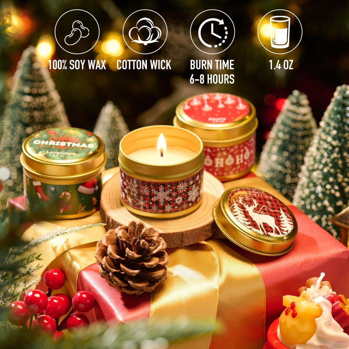 Kerzen Adventskalender 2026 mit 24 Duftkerzen für Erwachsene