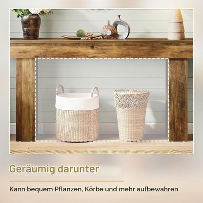Schmaler Konsolentisch 160cm – Rustikaler Flur- & Sofatisch
