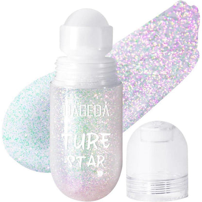 Roll-on Körperglitzer Gel, Holografisch, Feenstaub, für Festivals & Partys