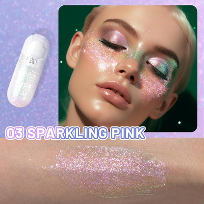 Roll-on Körperglitzer Gel, Holografisch, Feenstaub, für Festivals & Partys