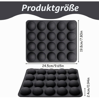 Silikon Golfball Backform - 2er Set für Cake Pops & Co.