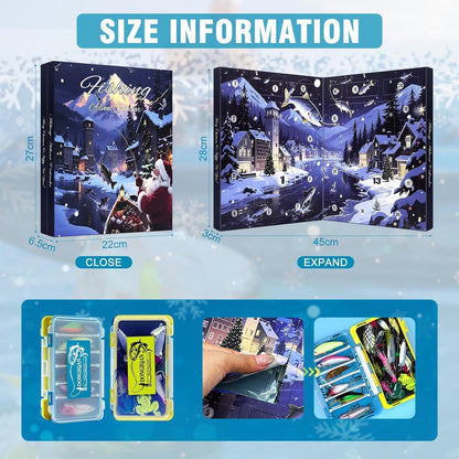 Angel Adventskalender 2026 mit 24 Ködern & Boxen