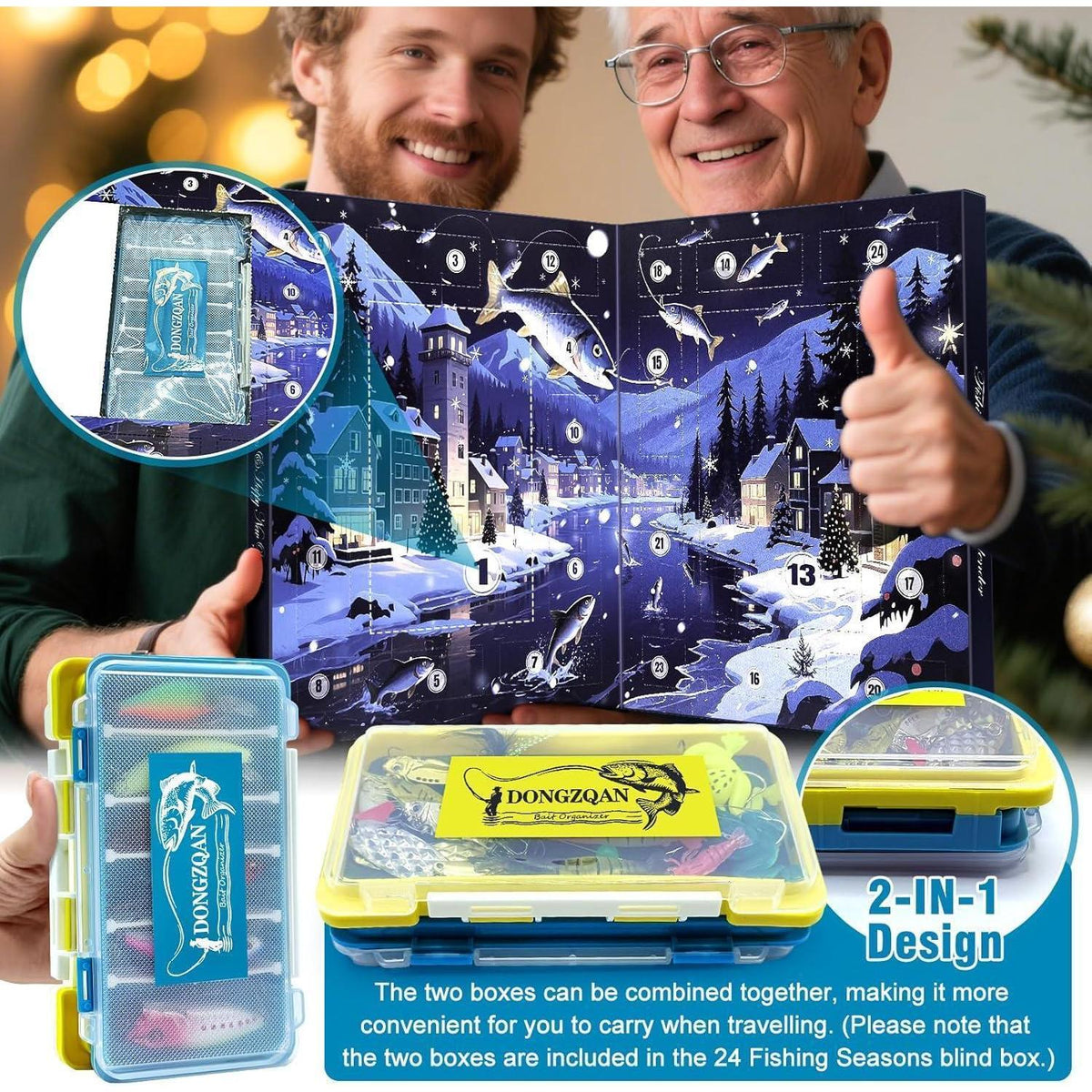 Angel Adventskalender 2026 mit 24 Ködern & Boxen