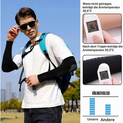 4er-Pack UV-Schutz Armlinge Herren – Kühlung & Kompression