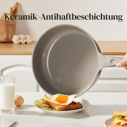 11-teiliges Keramik Topfset Induktion – Grau