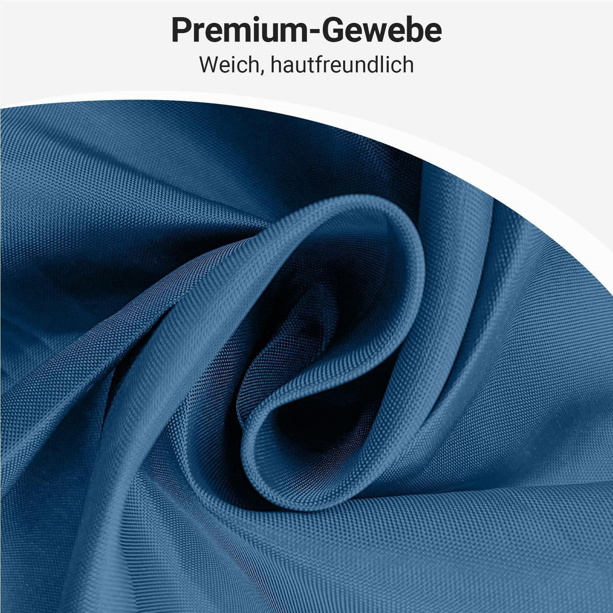 Duschvorhang dunkelblau 180x180 cm | Antischimmel & Wasserabweisend
