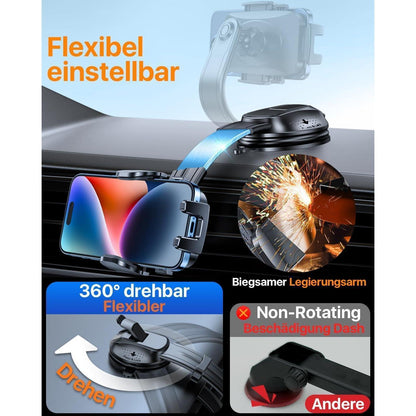 Saugnapf Handyhalter Auto 360° Drehbar für iPhone & Samsung