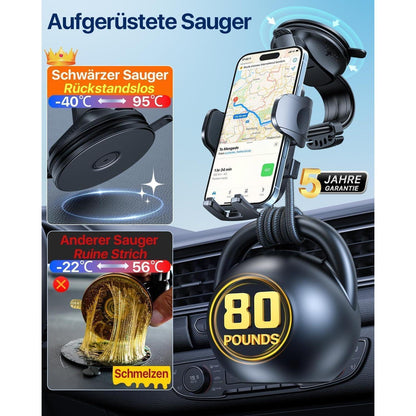 Saugnapf Handyhalter Auto 360° Drehbar für iPhone & Samsung