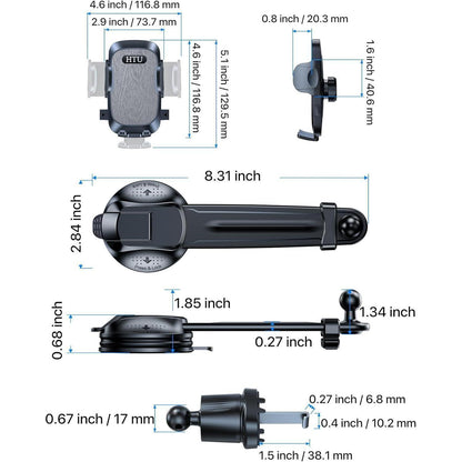 Saugnapf Handyhalter Auto 360° Drehbar für iPhone & Samsung