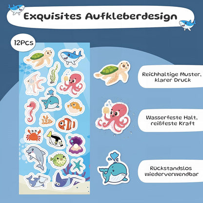 Brotdose Kinder mit Fächern & Aufklebern – Auslaufsicher & BPA-frei
