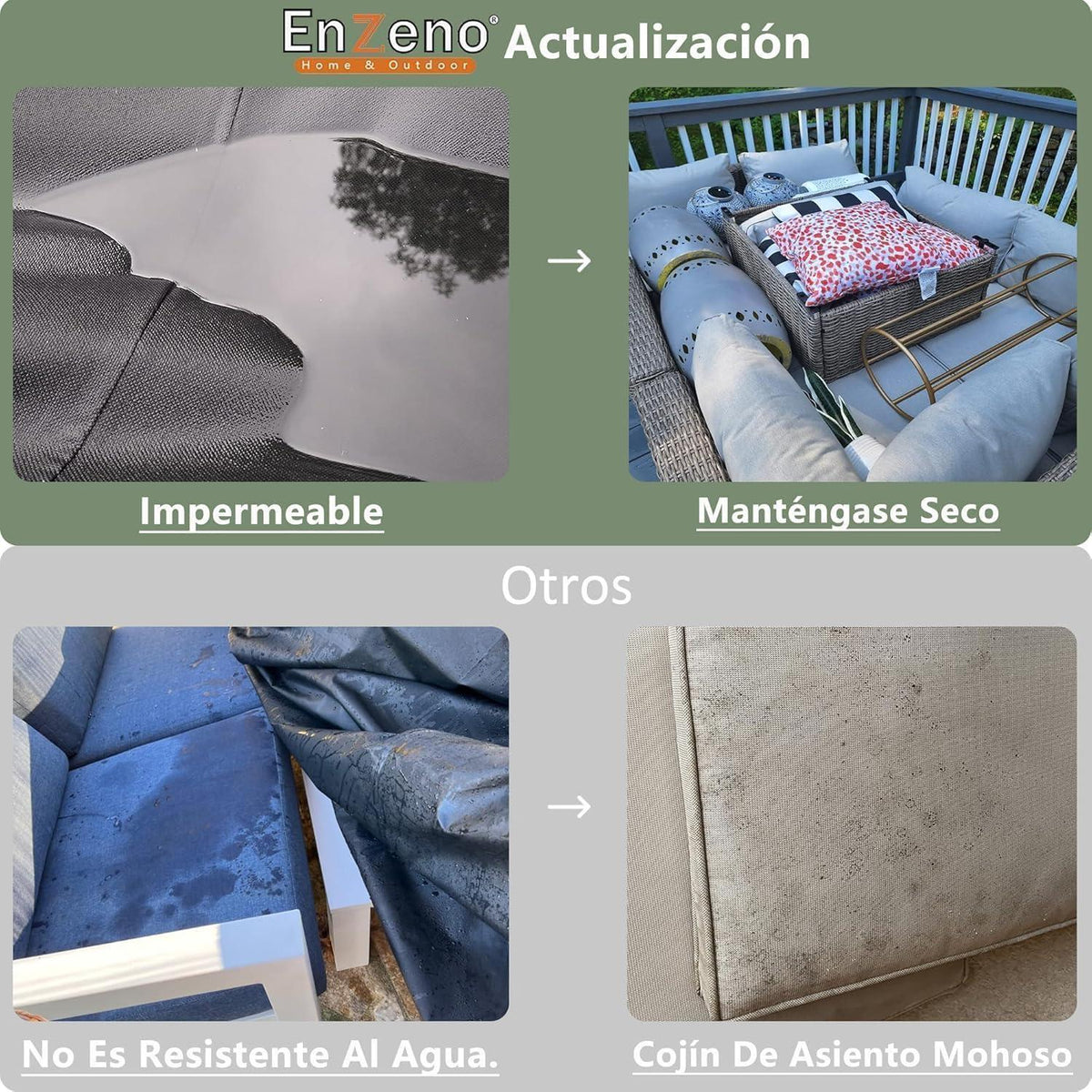 Wasserdichte Gartenmöbel Abdeckung 150x100x100cm für Loungemöbel