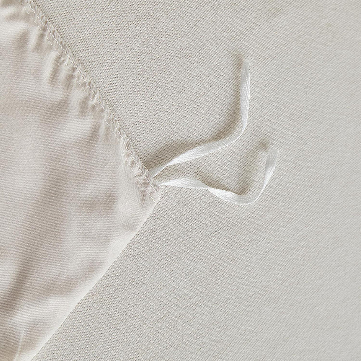 Bettwäsche-Set 135x200 cm, Beige Blattmuster, 4-teilig