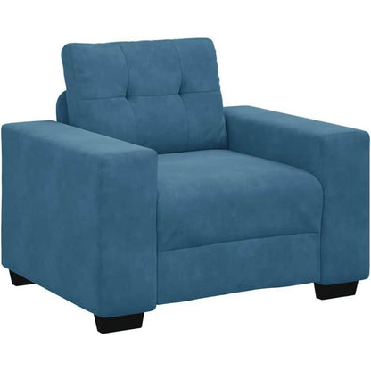 Blauer Samt Sessel 60 cm – Modernes Sofa für Wohnzimmer & Co.