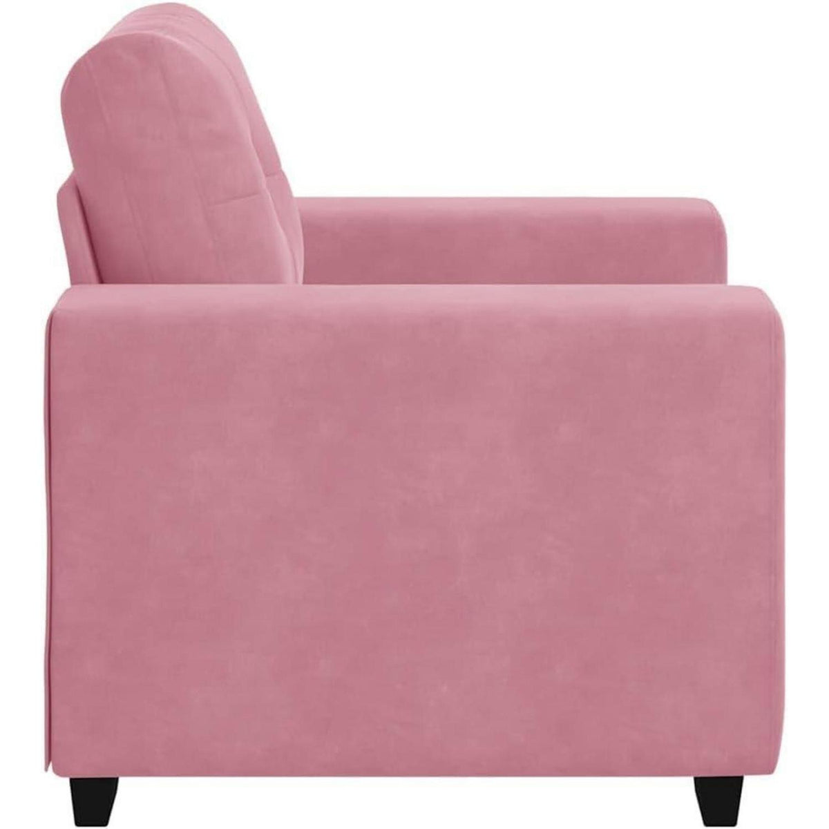 Rosa Samt Sessel 60 cm – Modernes Mini Sofa für Wohnzimmer