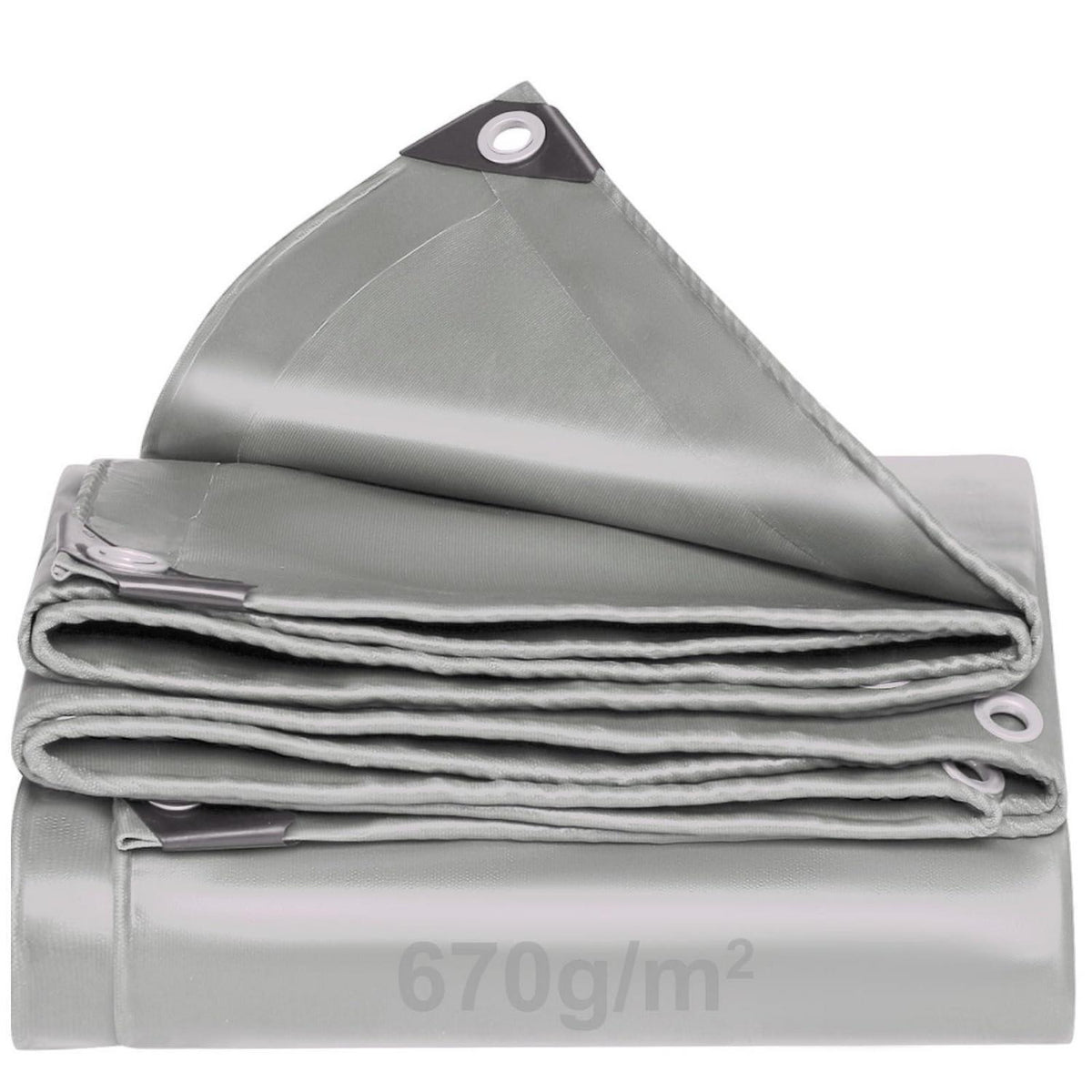 Abdeckplane Grau 3x4m – Wasserdicht, Reißfest & UV-Beständig