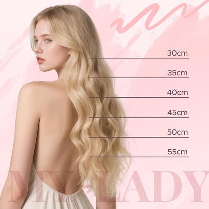 Clip In Haarverlängerung Echthaar 35cm Schokoladenbraun