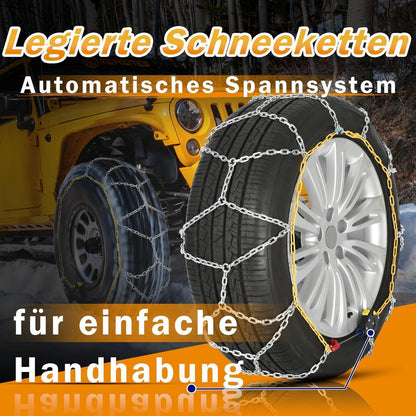 Schneeketten Auto-Fixierung – 1-Min. Montage, 2er-Set