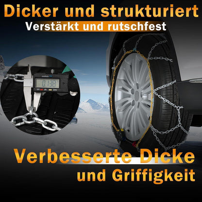 Schneeketten Auto-Fixierung – 1-Min. Montage, Universell