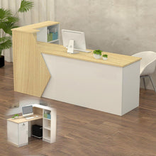 Rezeptionstheke Holz mit Stauraum – 120x60x100cm