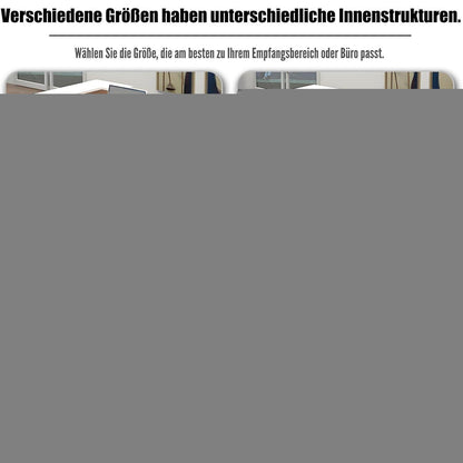Rezeptionstheke Holz mit Stauraum – Weiß, 200x60x100cm