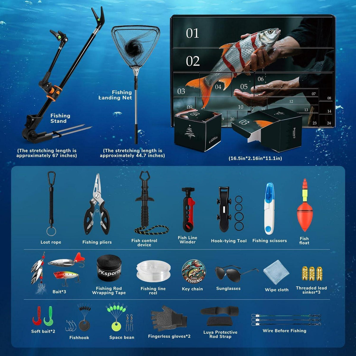 Angel Adventskalender für Angler – 24 Überraschungen