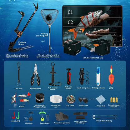 Angel Adventskalender für Angler – 24 Überraschungen