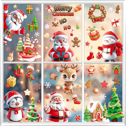 Fensterbilder Weihnachten: Schneeflocken & Winterdeko