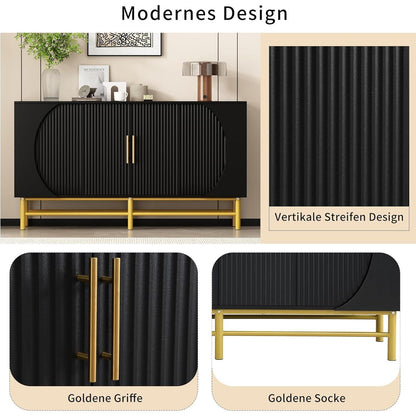 Moderne Kommode 145cm – Sideboard mit verstellbaren Regalen