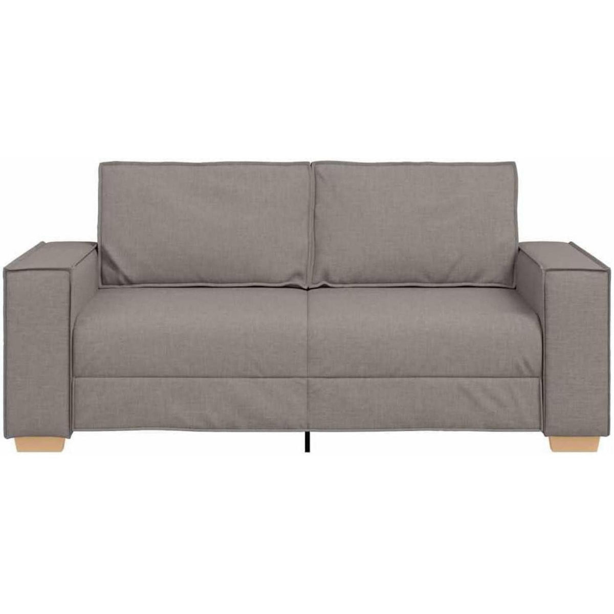 2-Sitzer Sofa Taupe – Bequemes Polstersofa 140 cm