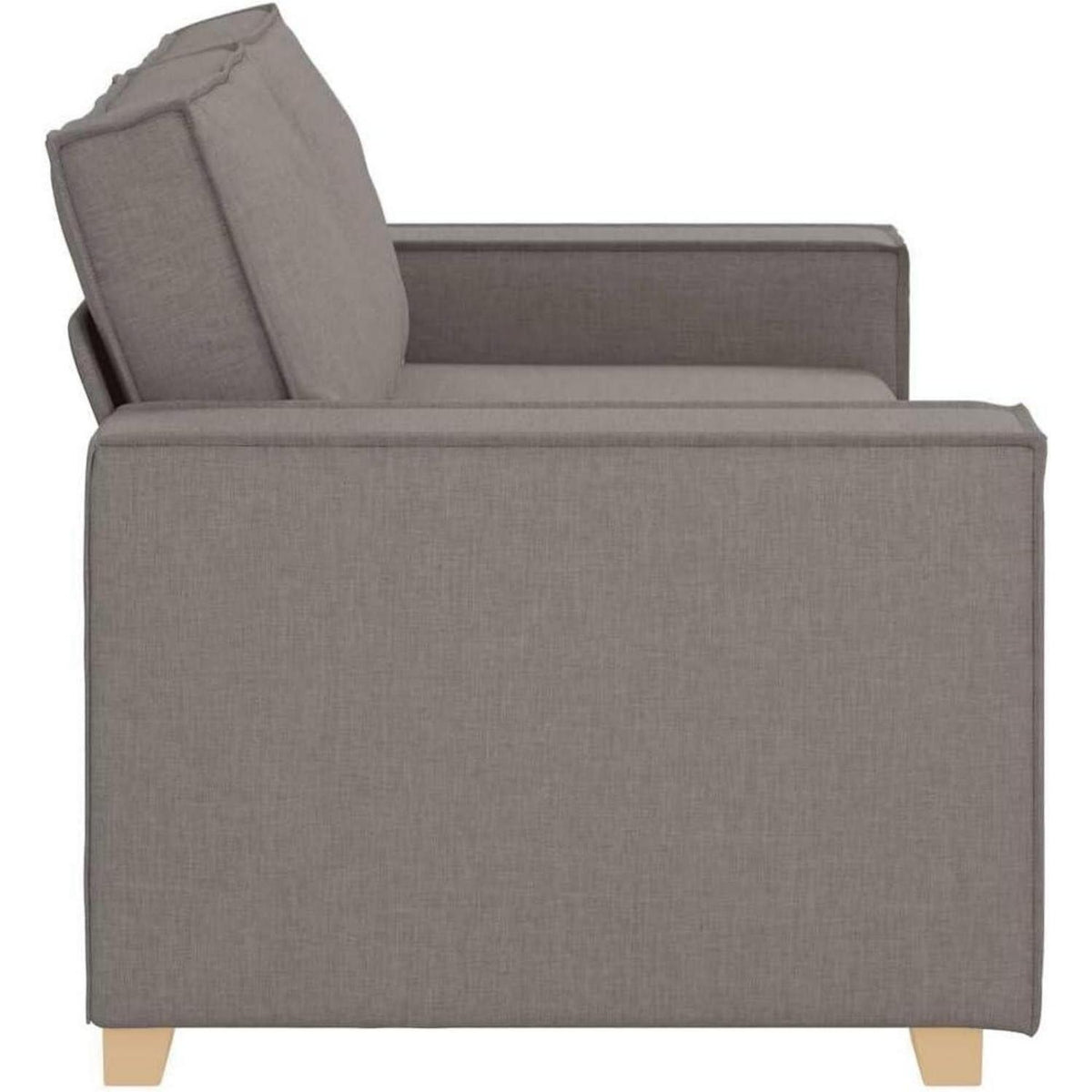 2-Sitzer Sofa Taupe – Bequemes Polstersofa 140 cm