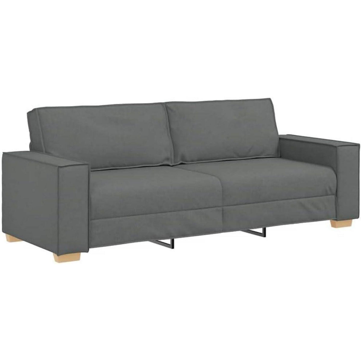 3-Sitzer Sofa Dunkelgrau, 180 cm – Bequemes Polstersofa