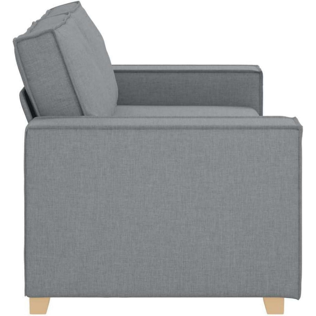 2-Sitzer Sofa Hellgrau – Modernes Couch Sofa 140 cm