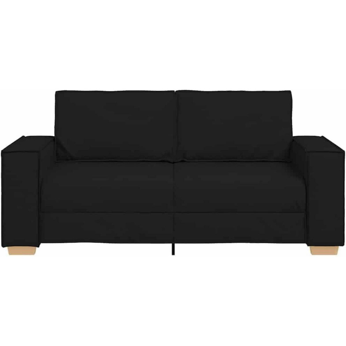 2-Sitzer Schlafsessel Schwarz – Bequemes Stoffsofa 140cm