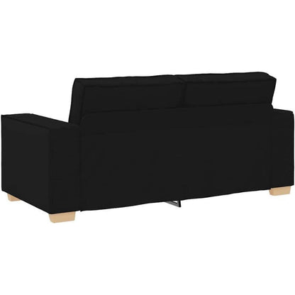 2-Sitzer Schlafsessel Schwarz – Bequemes Stoffsofa 140cm