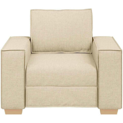 Creme Mini Sofa 60 cm – Bequemer Stoff-Sessel für Wohnzimmer