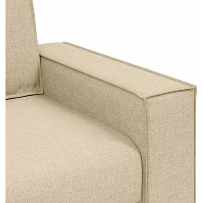 Creme Mini Sofa 60 cm – Bequemer Stoff-Sessel für Wohnzimmer