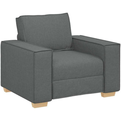Dunkelgrauer Stoffsofa Stuhl – Modernes Couch für Wohnzimmer