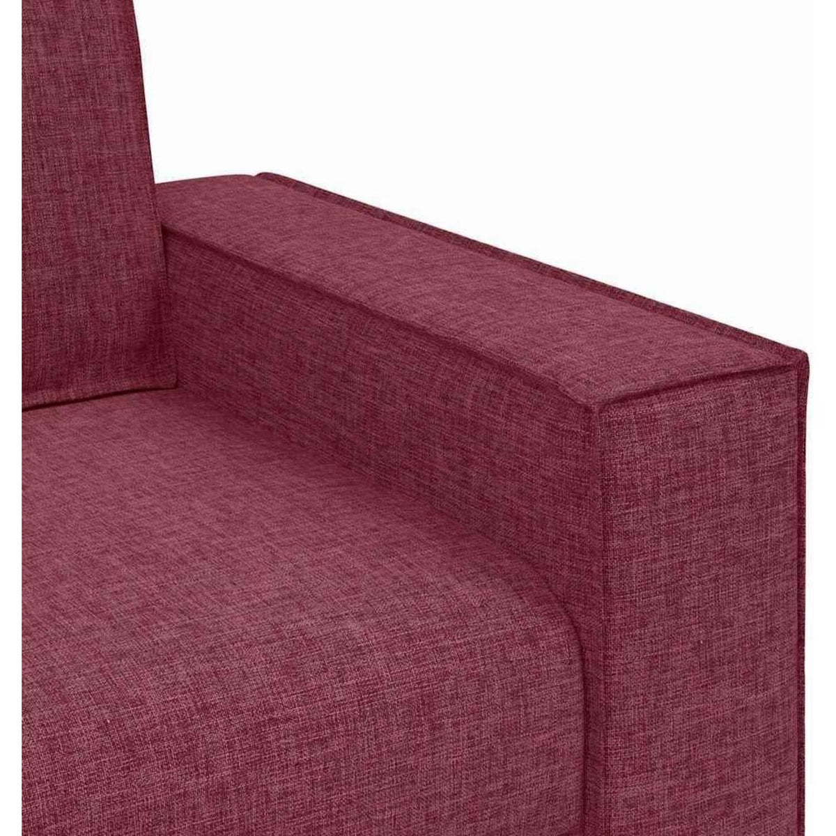 2-Sitzer Sofa Weinrot, 140 cm – Bequemes Polstersofa