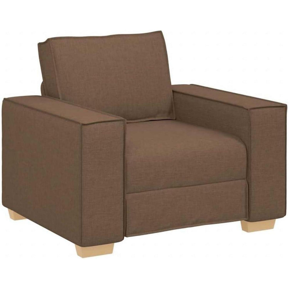Braunes Sofa mit Sitzkissen – 60 cm, Modernes Wohnzimmer Sofa
