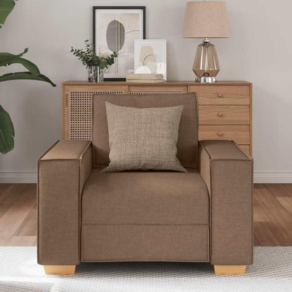 Braunes Sofa mit Sitzkissen – 60 cm, Modernes Wohnzimmer Sofa