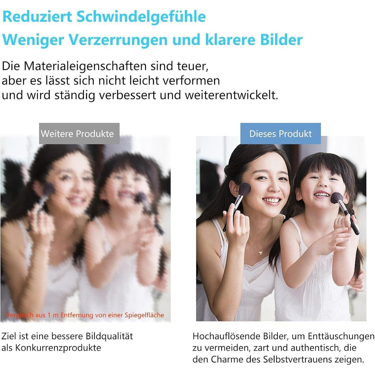Selbstklebende Wandspiegel 40x120cm (2er Set) – Ganzkörper Spiegel