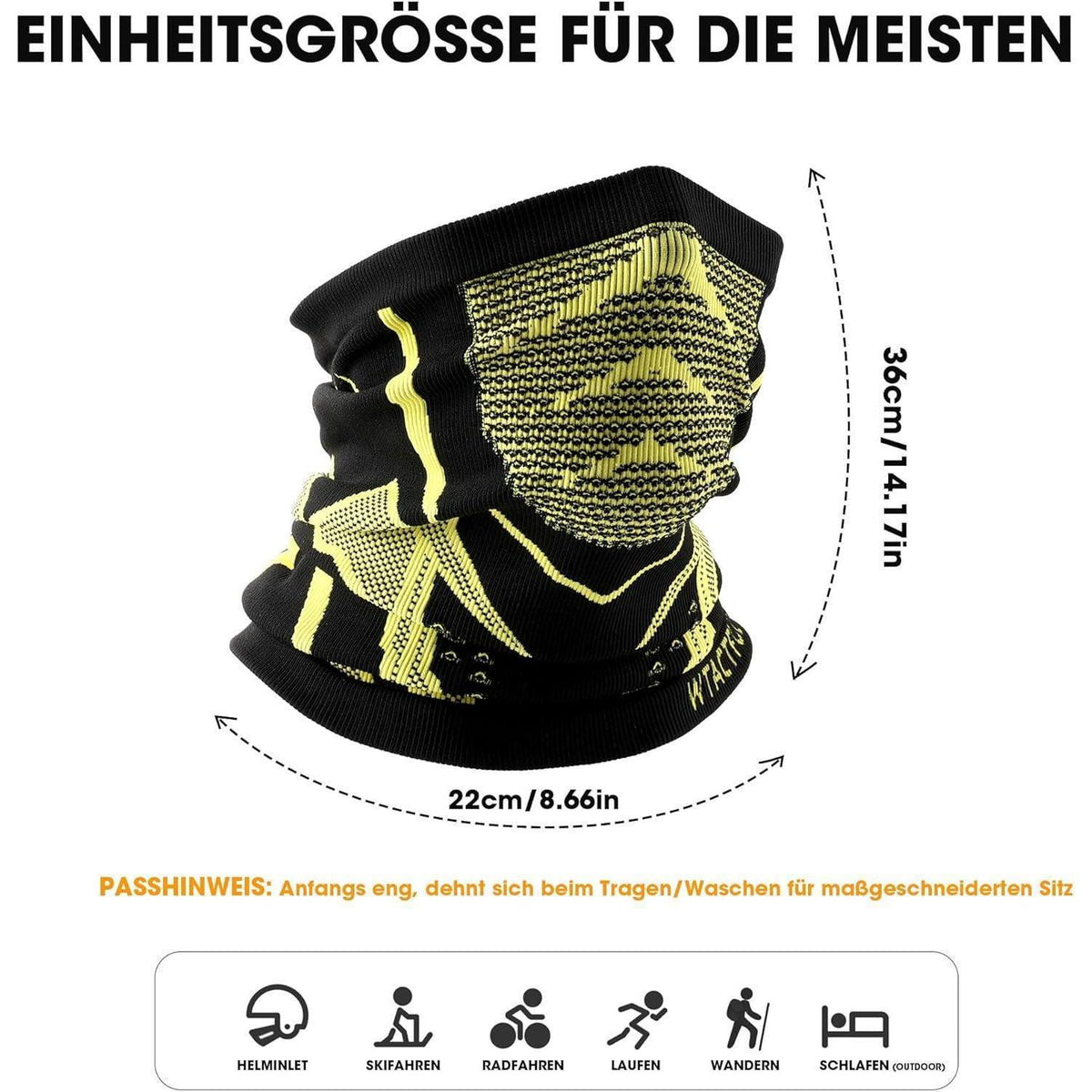 Schlauchschal Herren 2er-Set Grau & Blau – Atmungsaktiv & Winddicht
