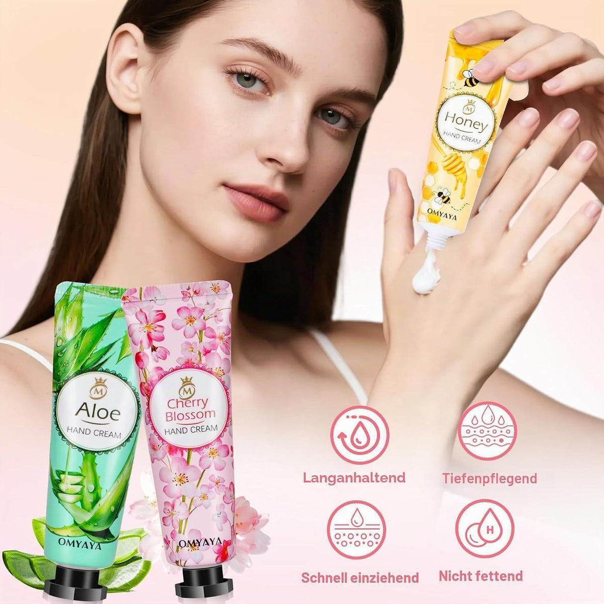 80er Handcreme-Set | 10 Düfte | Feuchtigkeitspflege für trockene Hände