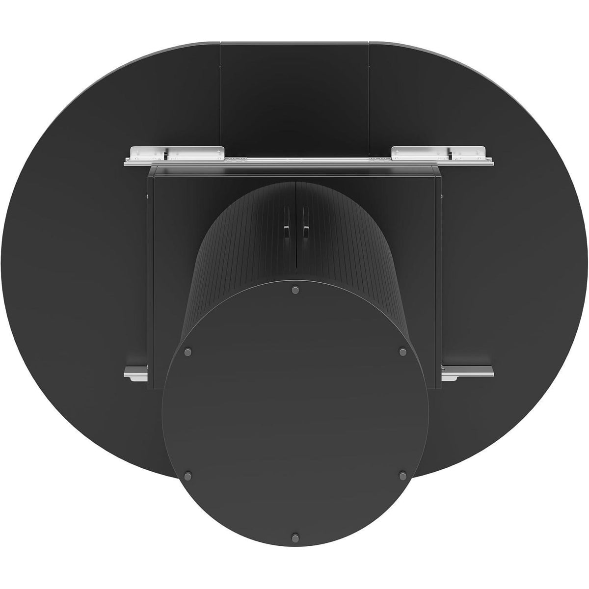 Ausziehbarer Esstisch Schwarz – 118-158 cm, Platz für 6 Personen