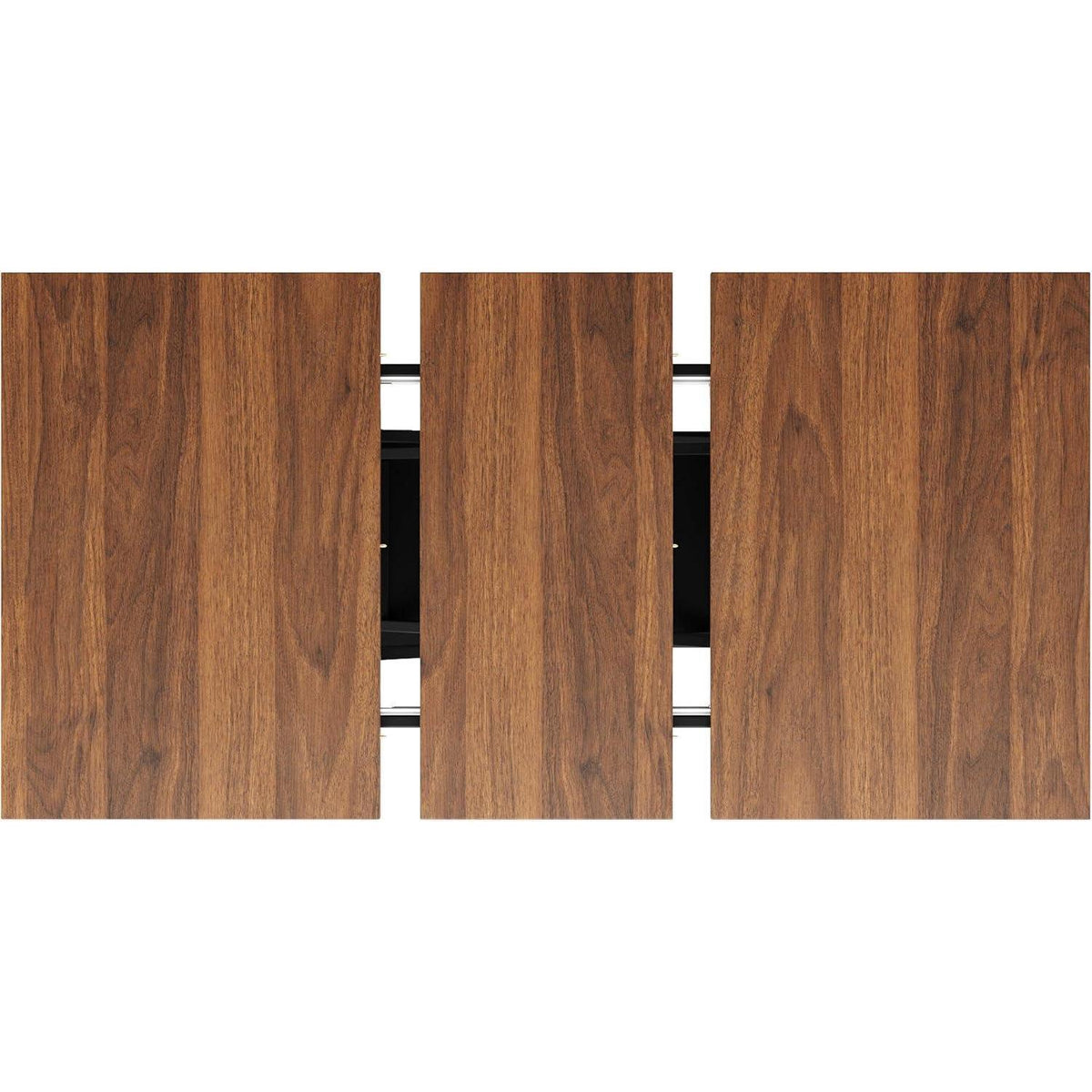 Ausziehbarer Esstisch Schwarz – Platzsparender Küchentisch 120-160cm