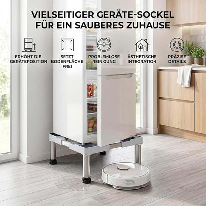 Kühlschrank Untergestell – Höhenverstellung 39-41cm für mehr Stauraum