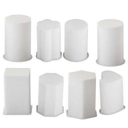 Silikon Kerzenformen Set – Geometrische Gießformen für Stumpenkerzen