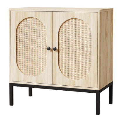 Sideboard Rattan Braun 80x40x82 cm – Schrank mit Stauraum