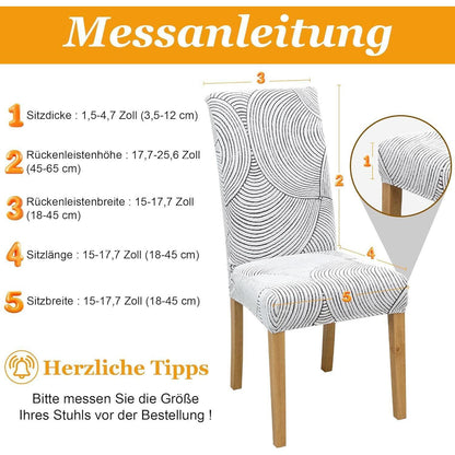 Jacquard Stuhlbezüge Set – Weich & Elegant für Wohnzimmer & Co.