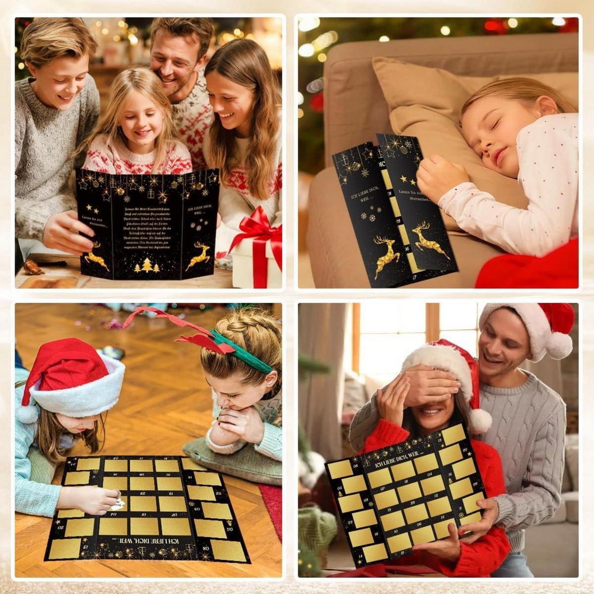 Adventskalender Paare zum Rubbeln – DIY Liebesbotschaften